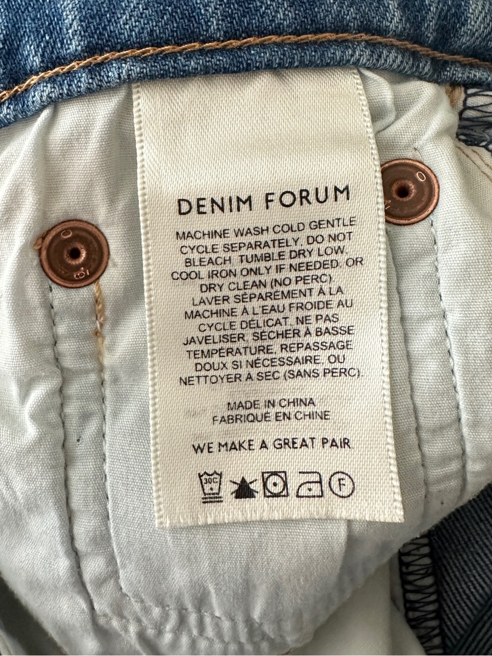 Denim Forum Aritzia The Arlo High Rise Straight Jeans Size 24 | 7 Yrs Bleu Taboo - Picture 8 of 14